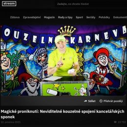 Magický počet zhlédnutí Školy kouzel na Stream.cz