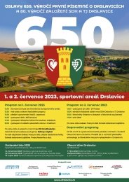 Drslavice slaví 650 let