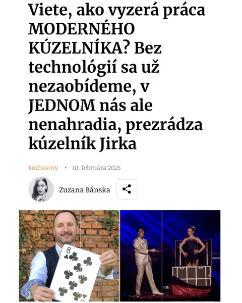 VÍTE, JAK VYPADÁ PRÁCE MODERNÍHO KOUZELNÍKA?!
